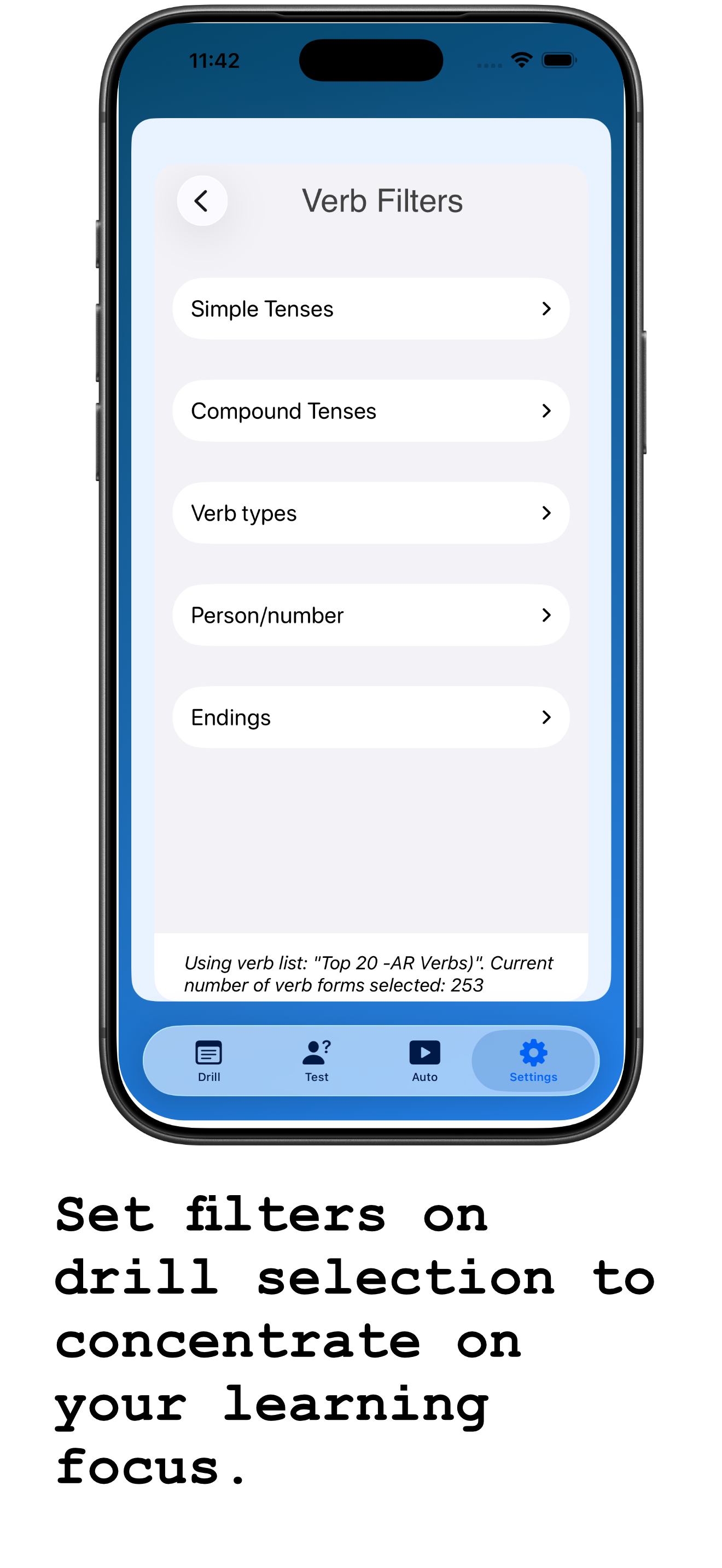 Verb Filters
